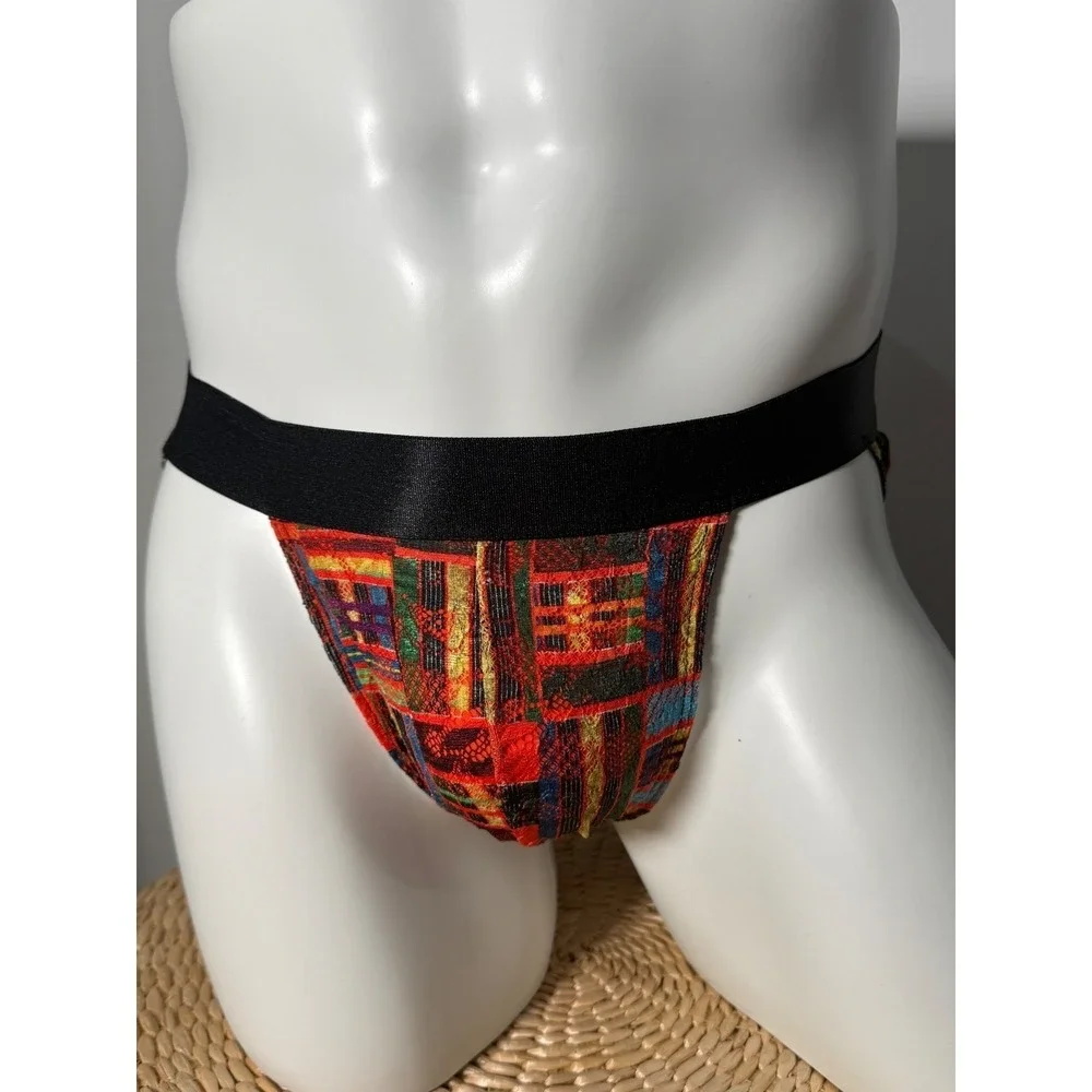 Cosabella‎ Statement Lace Sports Brief Vibrant Multicolor Comfort Fit Size L